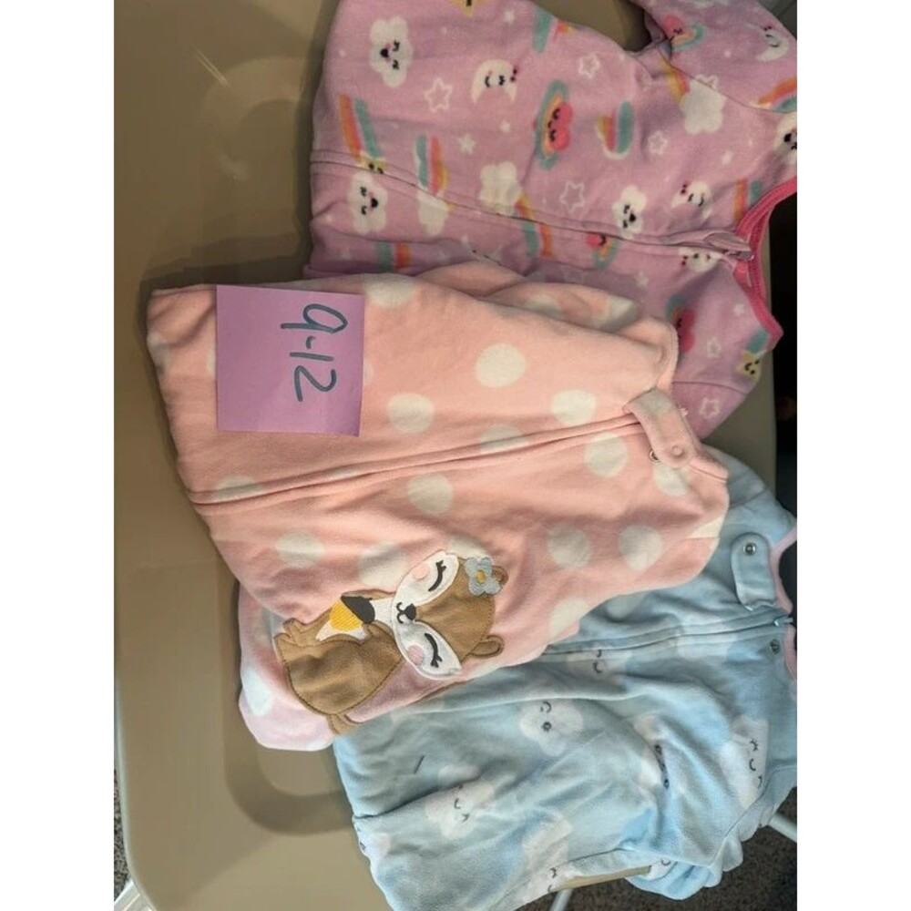 9-12 month girls sleepers(0070)